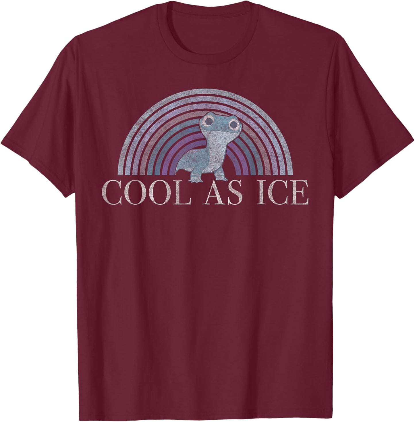 Disney Frozen 2 Bruni The Salamander Cool As Ice T-Shirt - T-Shirt | Maroon
