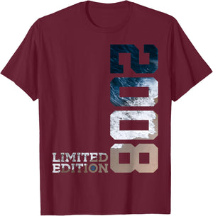 18 Jahre 18. Geburtstag Limited Edition 2008 T-Shirt - T-Shirt | Maroon