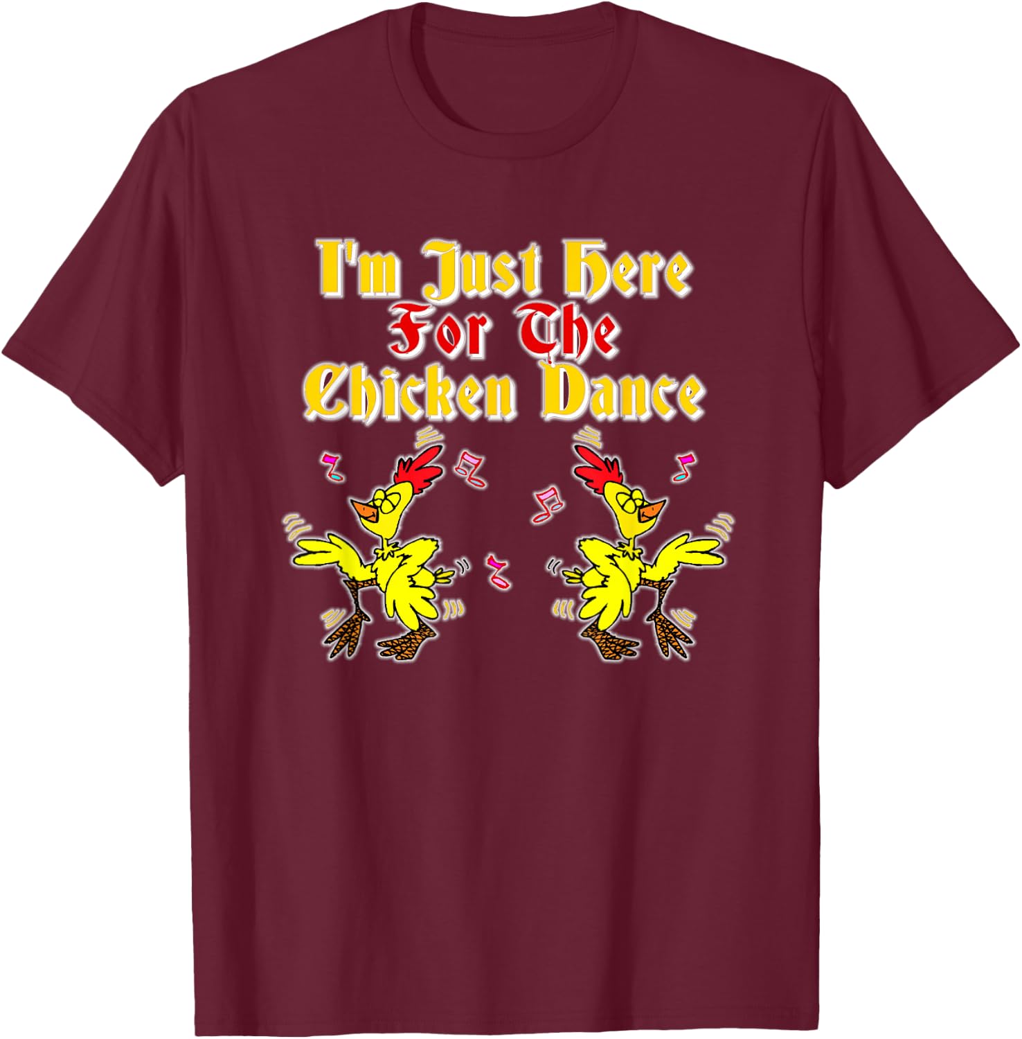 Oktoberfest Chicken Dance Shirt Munich Beer Prost Party T-Shirt - T-Shirt | Maroon