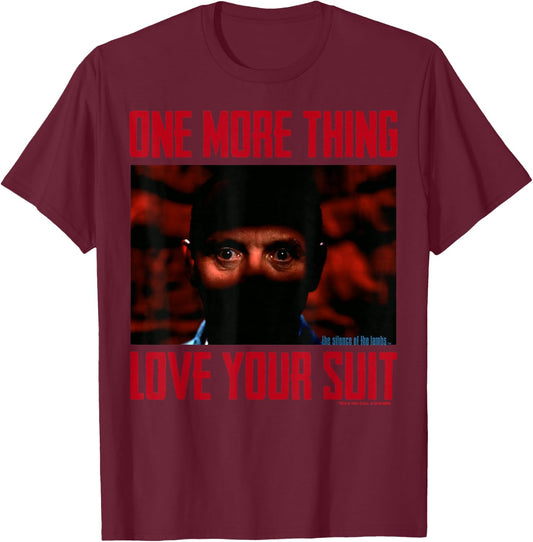 The Silence of The Lambs Hannibal Lecter Love Your Suit T-Shirt - T-Shirt | Maroon