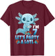 I'm 7 Let's Party A Lotl 7th Birthday 7 Year Old Axolotl T-Shirt - T-Shirt | Maroon