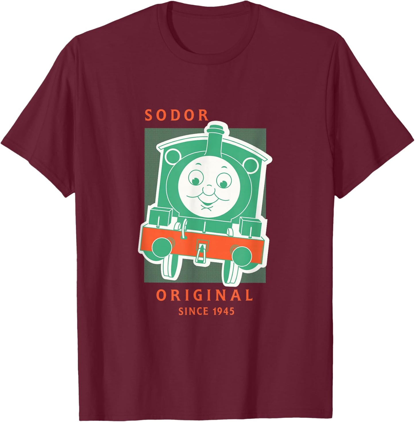 Thomas & Friends Sodor Original Since 1945 T-Shirt - T-Shirt | Maroon