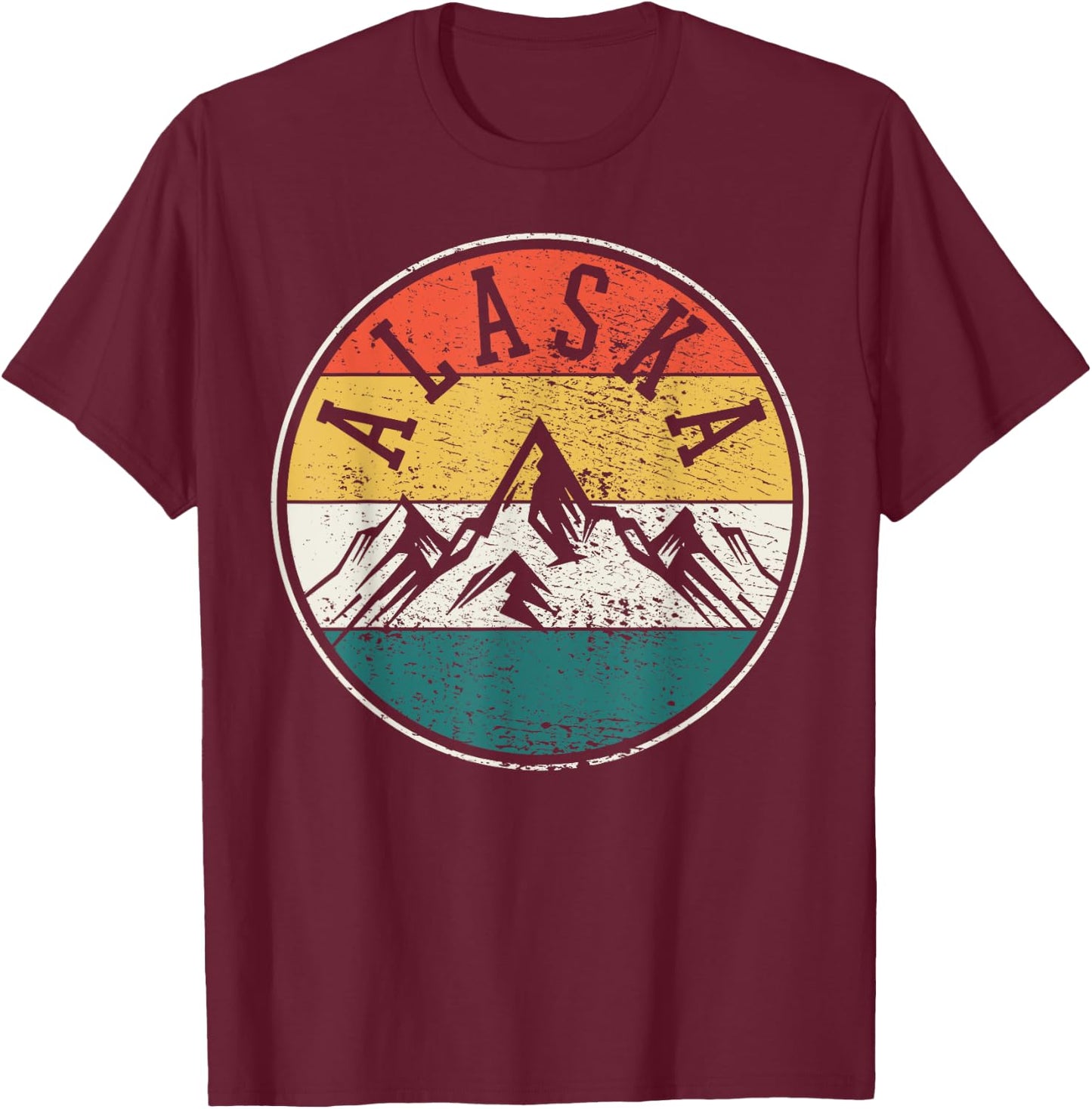 Alaska Vintage T-Shirt - T-Shirt | Maroon