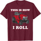 Cool Gardening Landscaper Gardener Birthday Design Funny Lawn Mower Mowing Riding Rider Toddler Kids Boys Gift T-Shirt - T-Shirt | Maroon