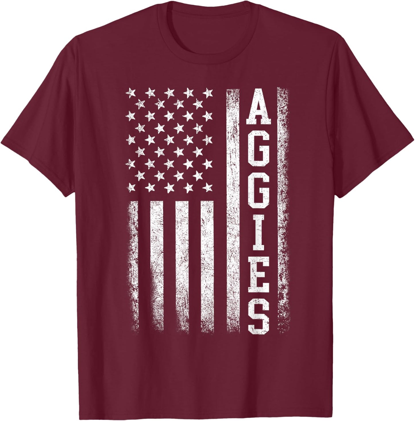 Vintage Aggies Retro Style 70s 80s First Name Men Women Kids T-Shirt - T-Shirt | Maroon