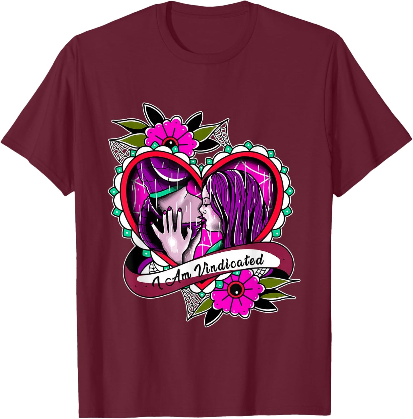 I Am Vindicated Funny Halloween T-Shirt - T-Shirt | Maroon
