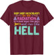 My Last Radiation Is Today Awareness Cancer Distressed T-Shirt - T-Shirt | Maroon