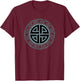 Vintage Protection Shield Knot Celtic Norse Vikings Health T-Shirt - T-Shirt | Maroon