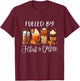 Funny Fueled By Coffee Jesus Caffeine Lover Thanksgiving Day T-Shirt - T-Shirt | Maroon