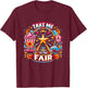 Take Me To The-State And County Fairs Ferris Wheel Pop Corn T-Shirt - T-Shirt | Maroon