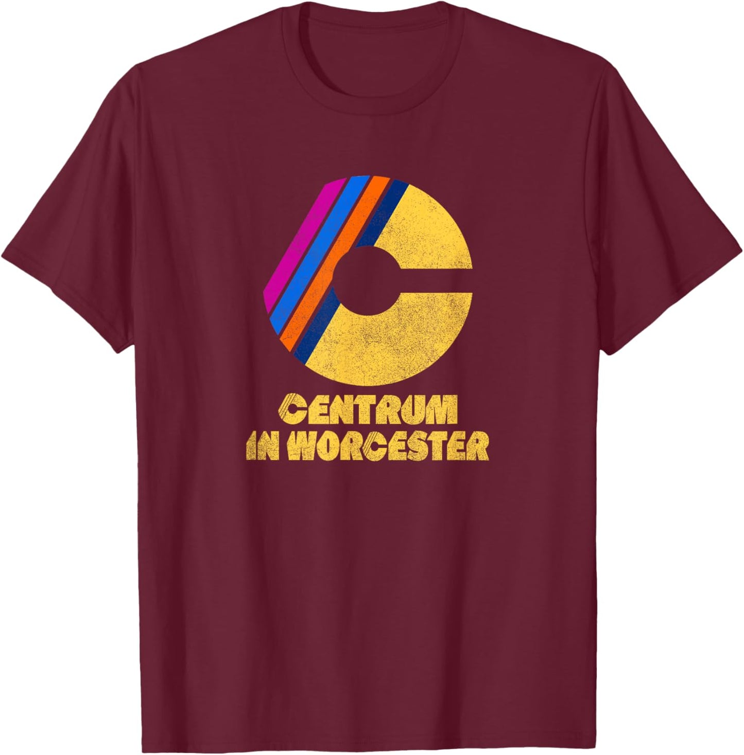 Worcester Centrum Concert Venue Retro Sports Arena Funny T-Shirt - T-Shirt | Maroon