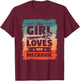 This Girl Loves Her Mechanic Girlfriend Wife Mechanics T-Shirt - T-Shirt | Maroon