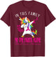 In This Family No One Fights Alone Breast Cancer Awareness T-Shirt - T-Shirt | Maroon