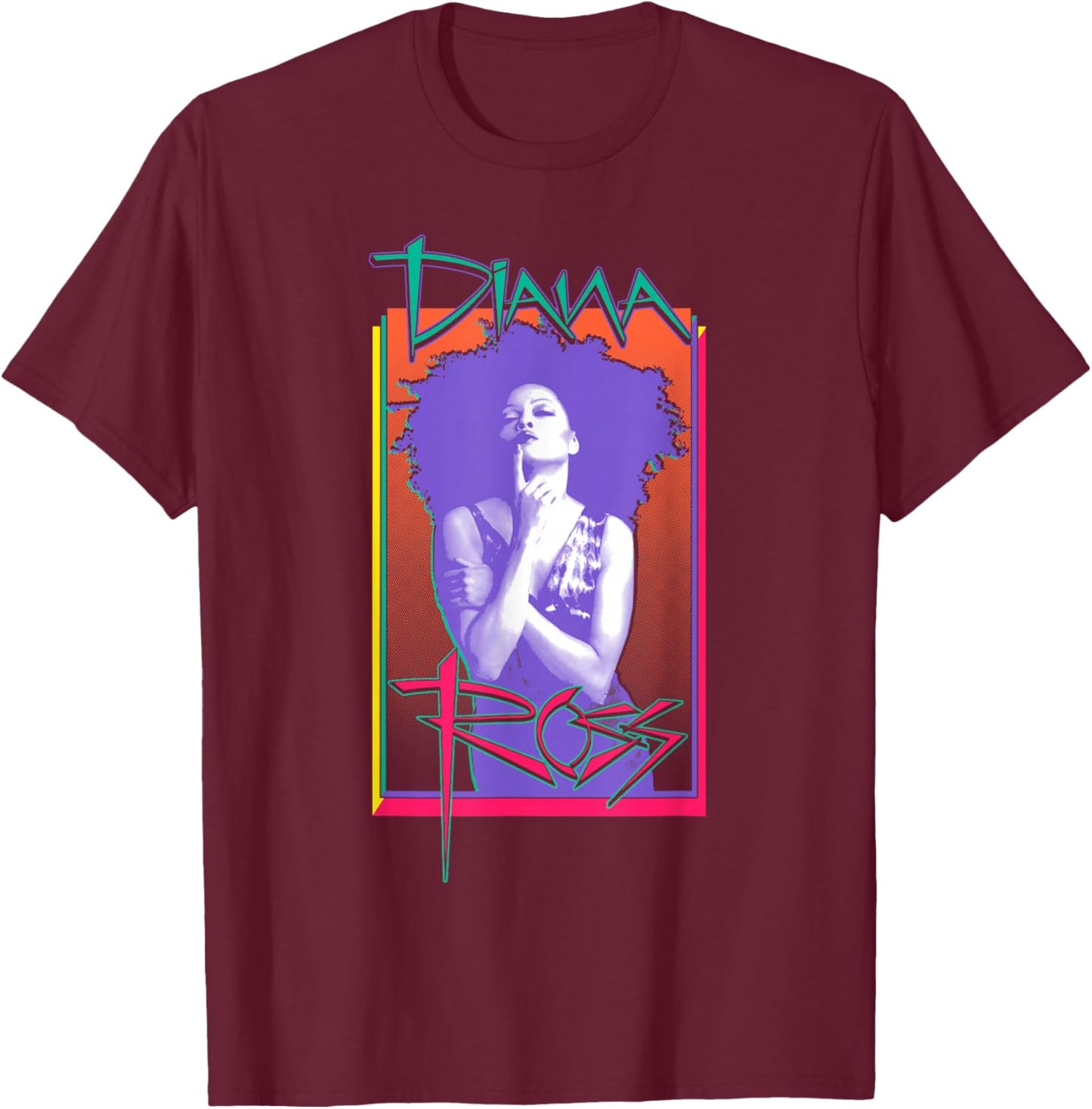 Diana Ross - Cover Page T-Shirt - T-Shirt | Maroon