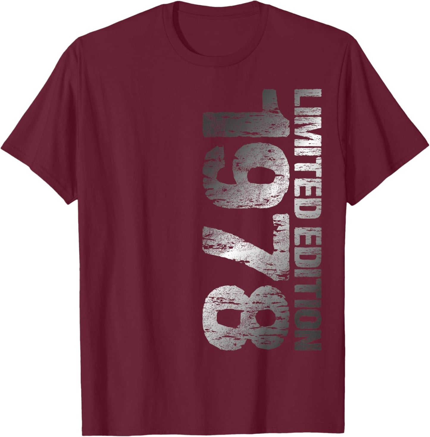 1978 Limited Edition 47th Birthday 1978 Man Woman 47 T-Shirt - T-Shirt | Maroon