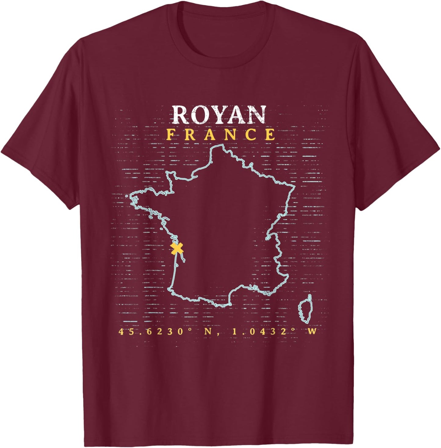 France Royan T-Shirt - T-Shirt | Maroon