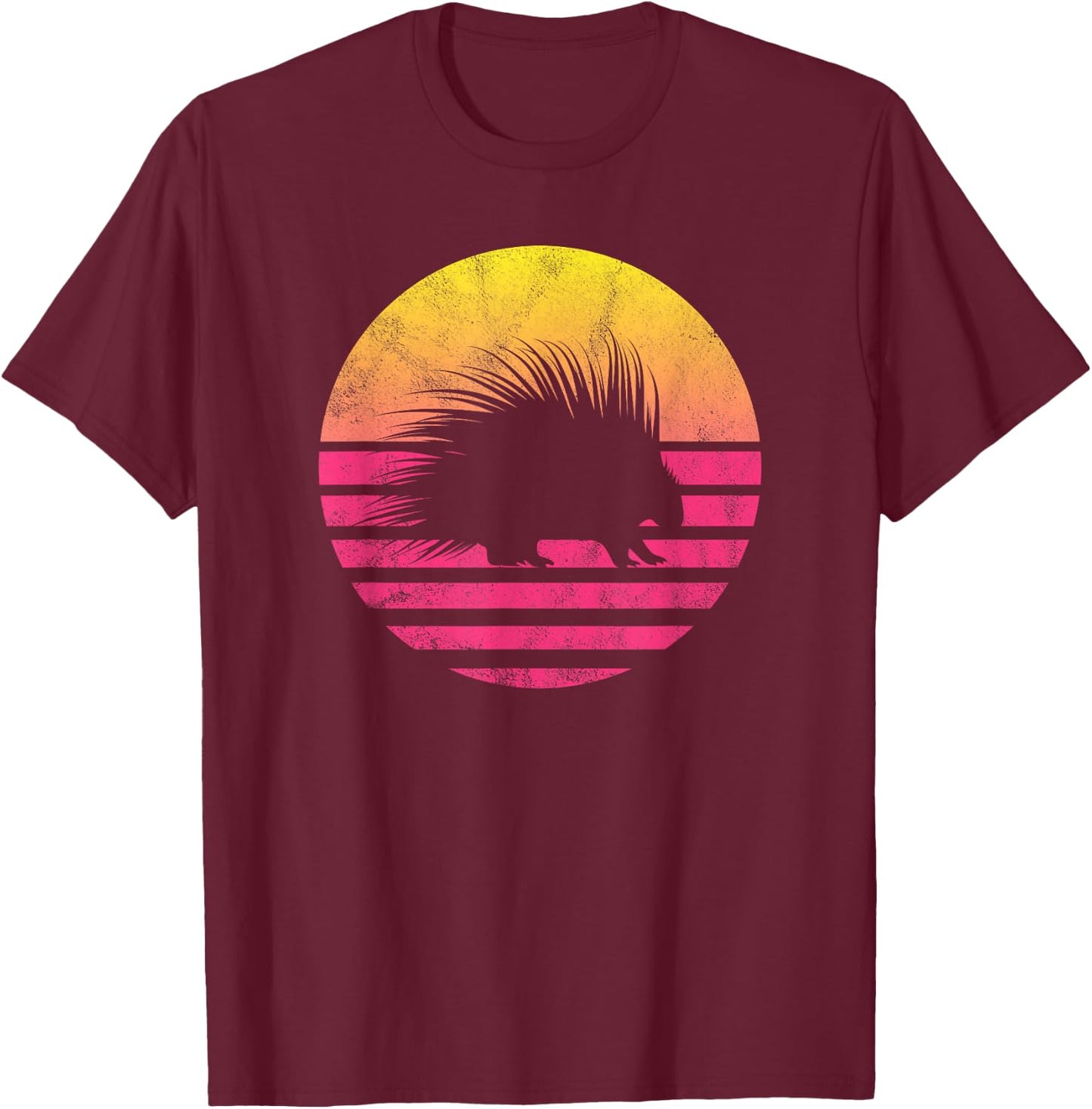 Classic Porcupine Gift T-Shirt - T-Shirt | Maroon