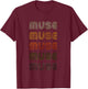 Love Heart Muse Grunge Vintage Style Black Muse T-Shirt - T-Shirt | Maroon