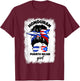 Half Honduran And Puerto Rican Rico Honduras Flag Girl Mix T-Shirt - T-Shirt | Maroon