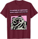 Mummy Cat I’d Rather Be Watching Crime Shows With My Cat T-Shirt - T-Shirt | Maroon