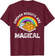Rainbow Chicken Nuggets Are Magical Funny Chicken Nugget T-Shirt - T-Shirt | Maroon