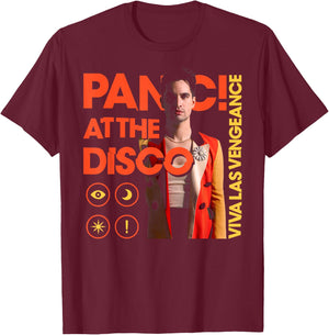Panic! At The Disco - VLV Photo T-Shirt - T-Shirt | Maroon