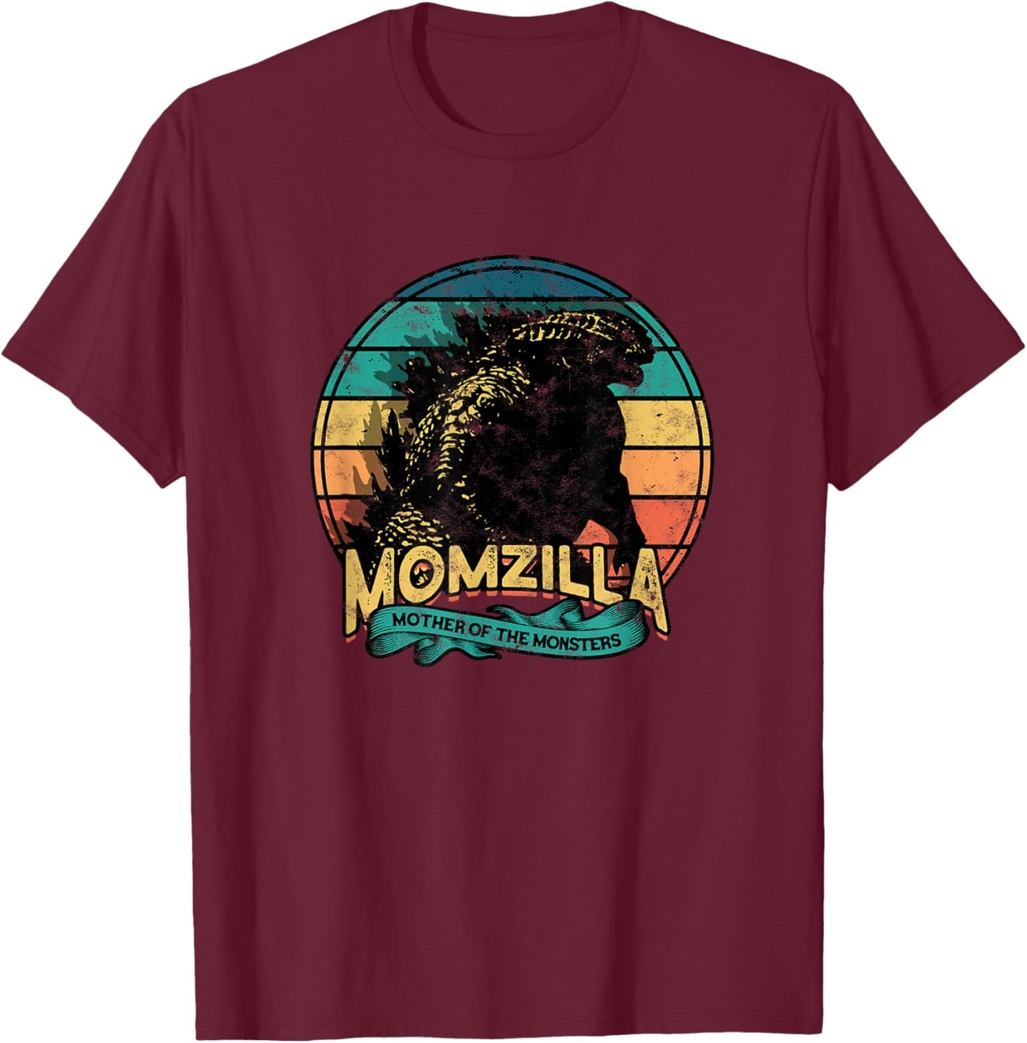 Momzilla Mother of the Monsters - Mama T-Shirt - T-Shirt | Maroon
