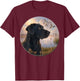 BACK PRINT. Hunting black labrador dog and geese with ducks T-Shirt - T-Shirt | Maroon