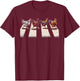The Hens Retro Chicken Gifts Men Kids Women Funny Chicken T-Shirt - T-Shirt | Maroon
