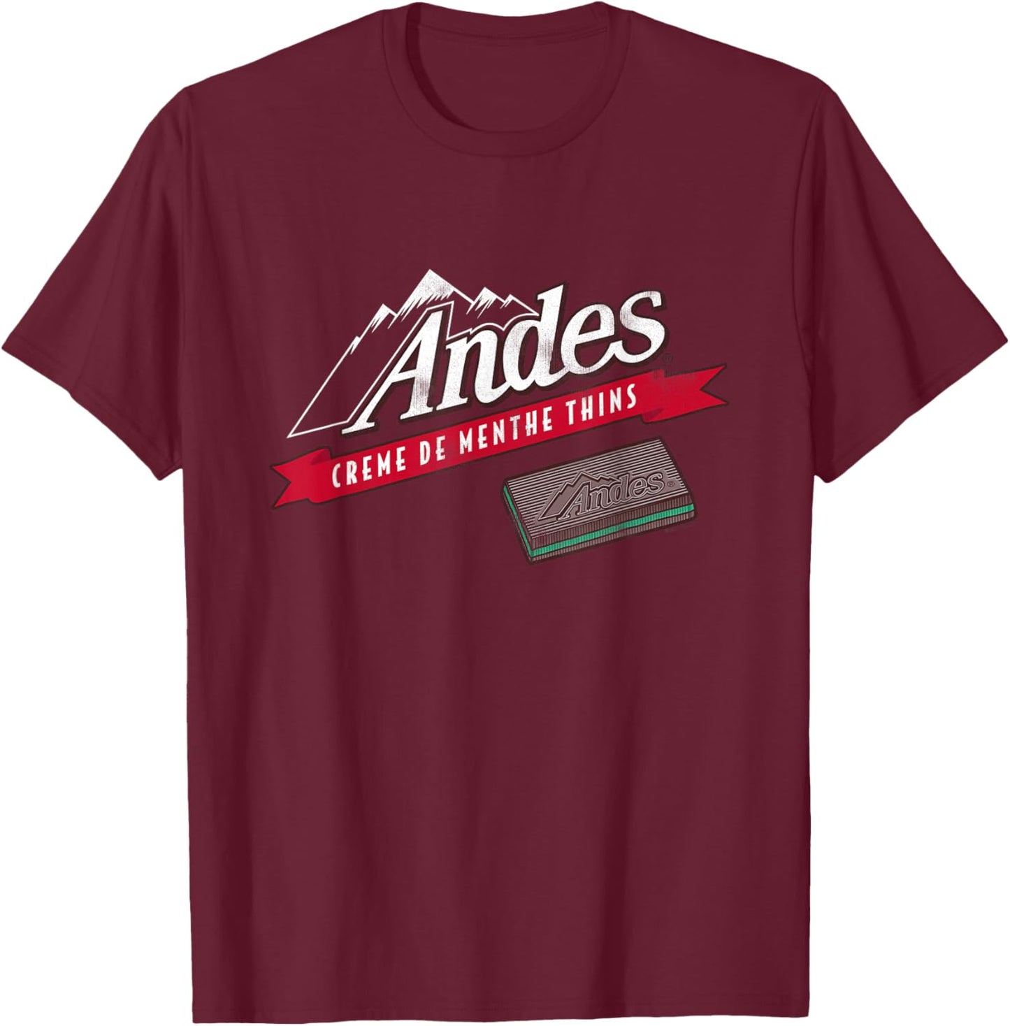 Andes Candy Logo T-Shirt - T-Shirt | Maroon