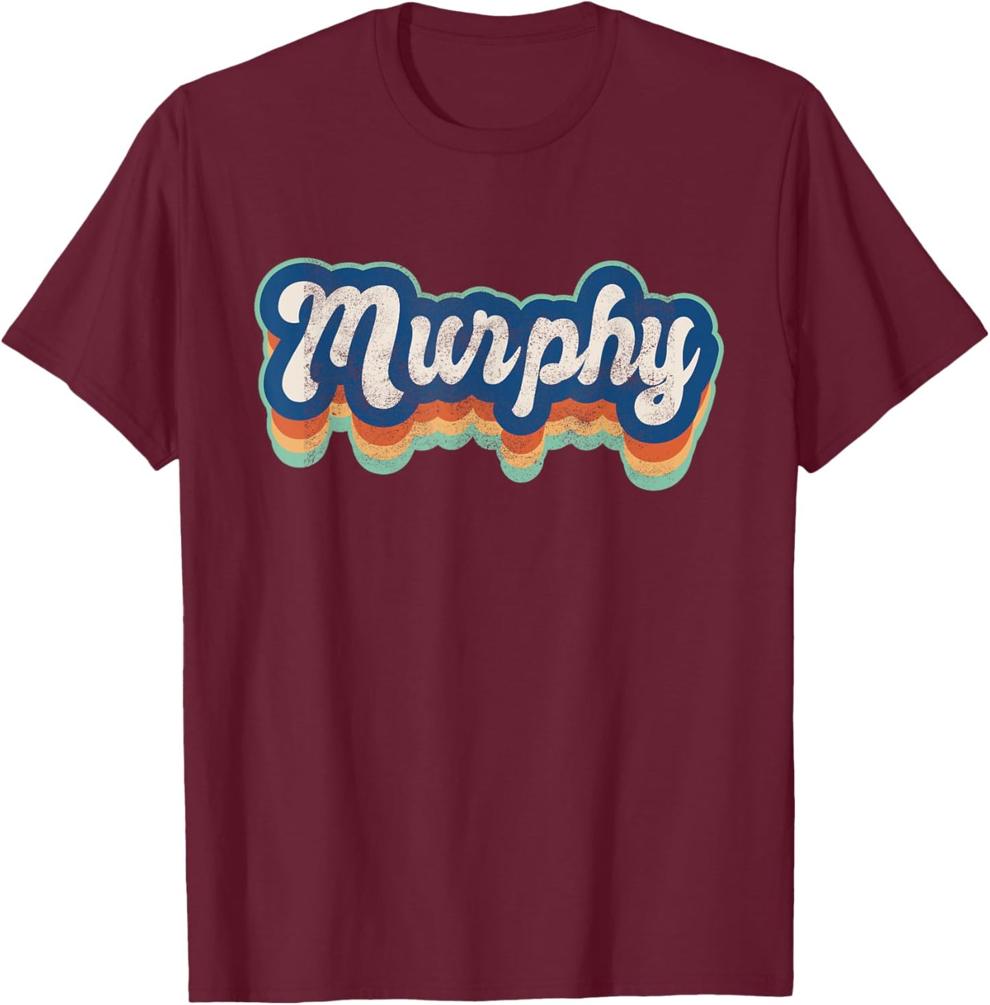 Murphy First Name Girl Vintage Style 70s 80s Personalized T-Shirt - T-Shirt | Maroon