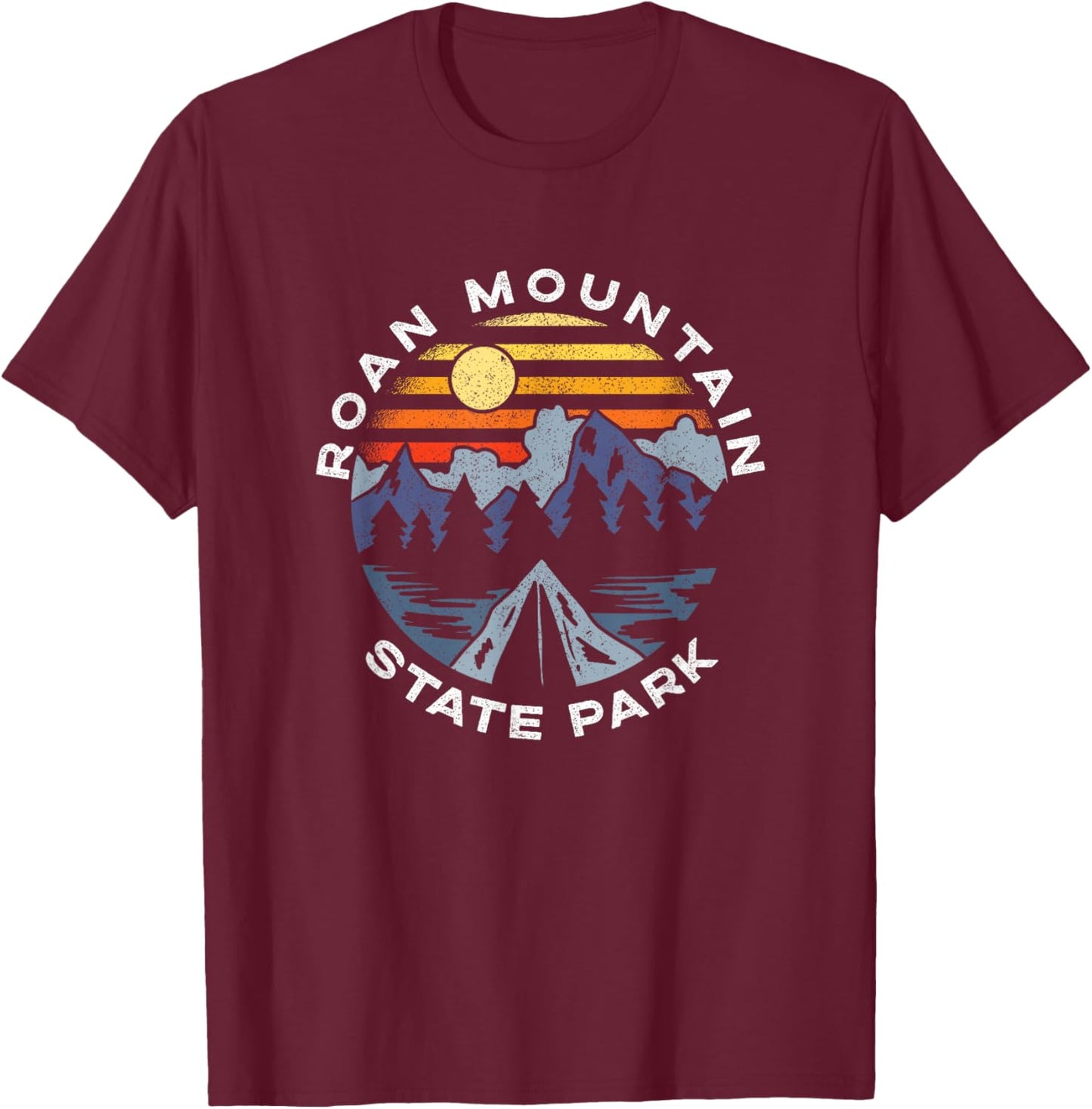 Roan Mountain State Park Tennessee Mountains Vacation T-Shirt - T-Shirt | Maroon