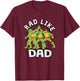 Teenage Mutant Ninja Turtles Father's Day Wheel Like Dad T-Shirt - T-Shirt | Maroon