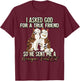 Norwegian Forest Cat Women Kids T-Shirt - T-Shirt | Maroon
