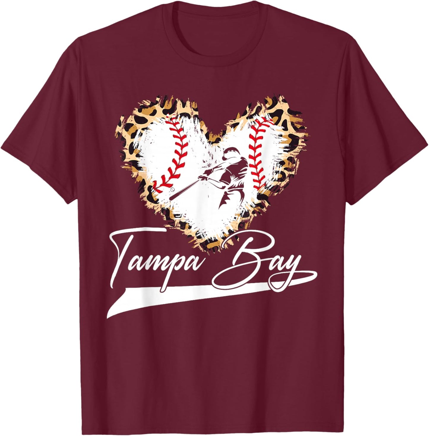 Tamba Bay Souvenir Heart Outfit I Love Tamba Bay T-Shirt - T-Shirt | Maroon