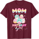 Birthday Family Party Squish Squad Mom Of The Birthday Girl T-Shirt - T-Shirt | Maroon