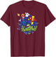 Marvel Halloween Hulk Ms. Marvel Iron Man Trio T-Shirt - T-Shirt | Maroon