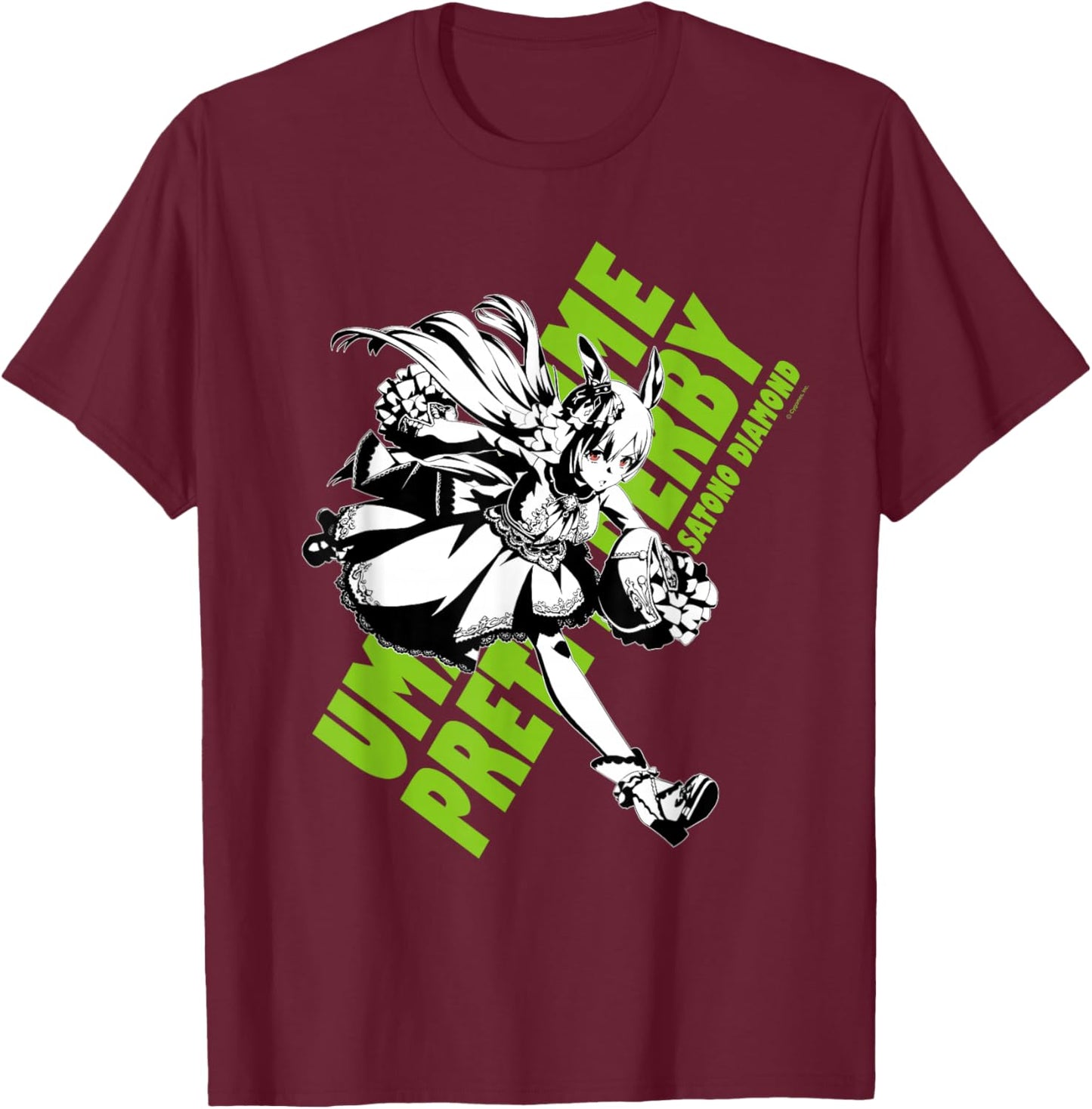 Umamusume: Pretty Derby Satono Diamond T-Shirt - T-Shirt | Maroon
