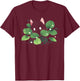 Kawaii Black Cat with Sprout | Crazy Plant Lady Plants Lover T-Shirt - T-Shirt | Maroon