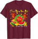 Happy Vietnamese Lunar New Year Wishes Chuc Mung Nam Moi -Adults Black Short Sleeve Classic Fit Cotton Blend T-Shirt - T-Shirt | Maroon
