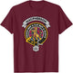 Macpherson Clan Badge Shirt - Scottish Tartan Shirt T-Shirt - T-Shirt | Maroon