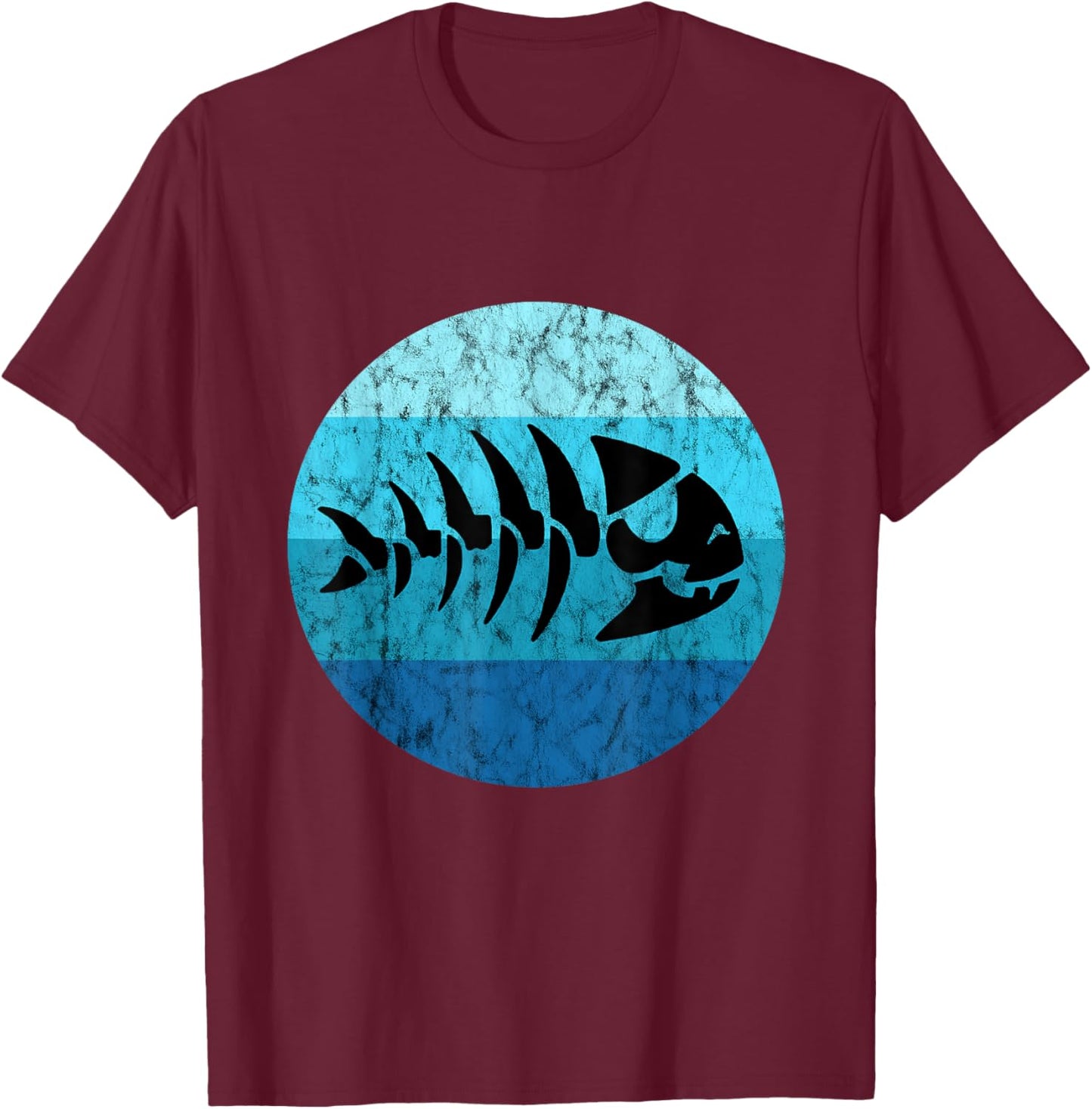 Pirate Fish Pastafari Flying Spaghetti Monster FSM T-Shirt - T-Shirt | Maroon