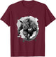 Rhino Playing American Football Sport T-Shirt - T-Shirt | Maroon