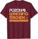 Pozole Wrecking Machine T-Shirt - T-Shirt | Maroon