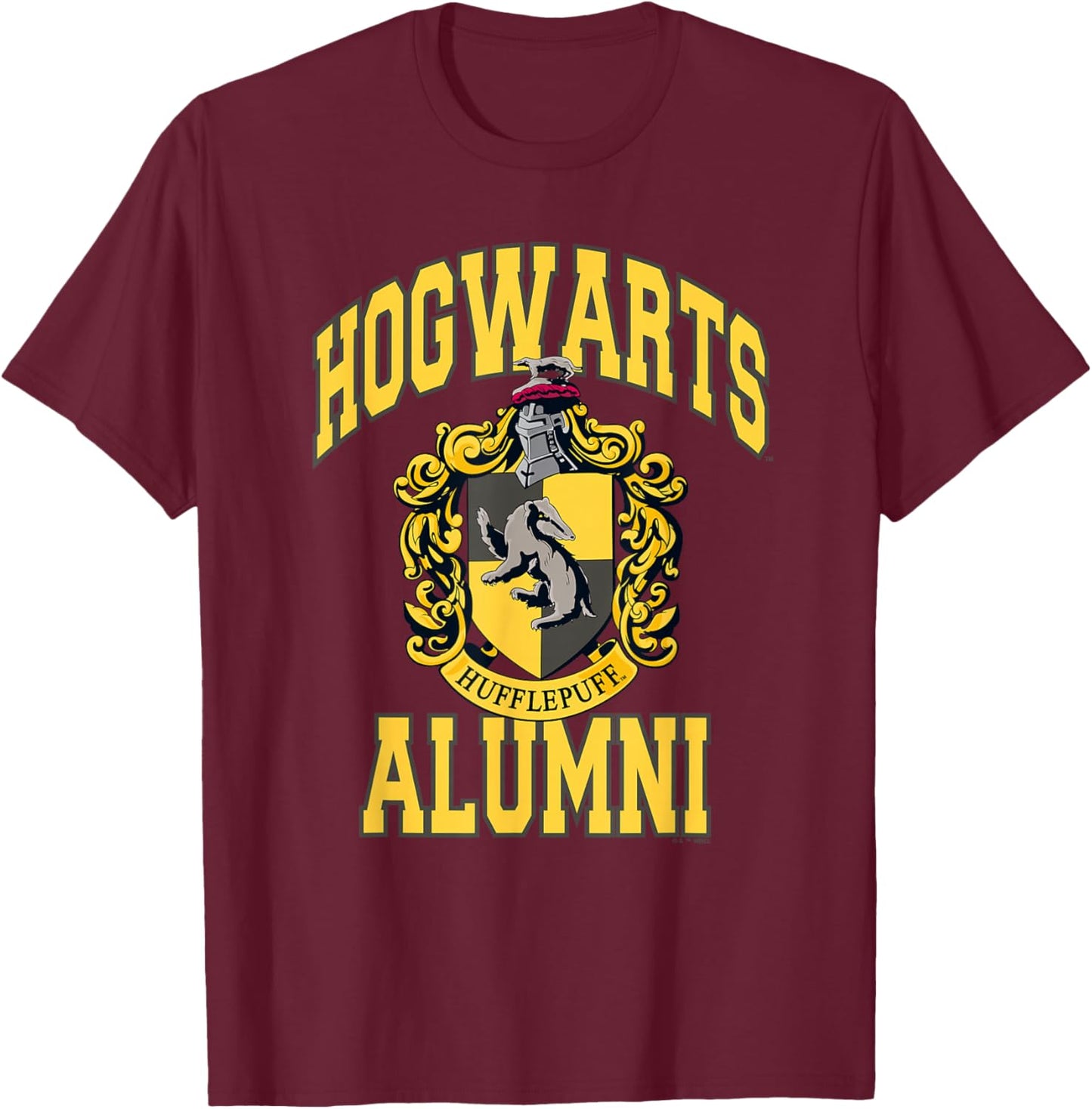 Harry Potter Hogwarts Hufflepuff Alumni T-Shirt - T-Shirt | Maroon