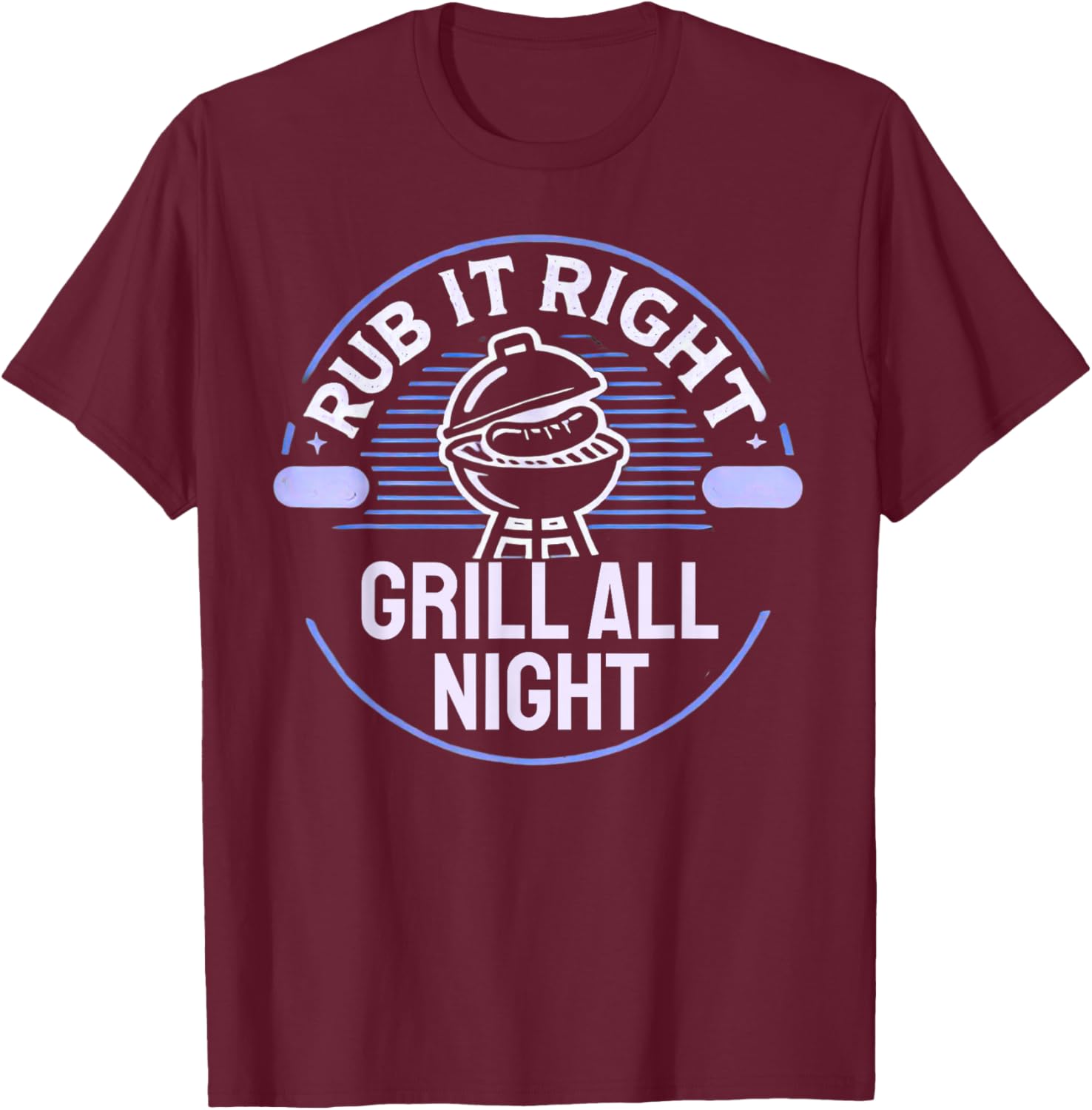 Funny BBQ Smoker Meat Smoking Tools Grilling Barbecue T-Shirt - T-Shirt | Maroon