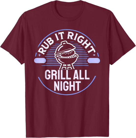 Funny BBQ Smoker Meat Smoking Tools Grilling Barbecue T-Shirt - T-Shirt | Maroon