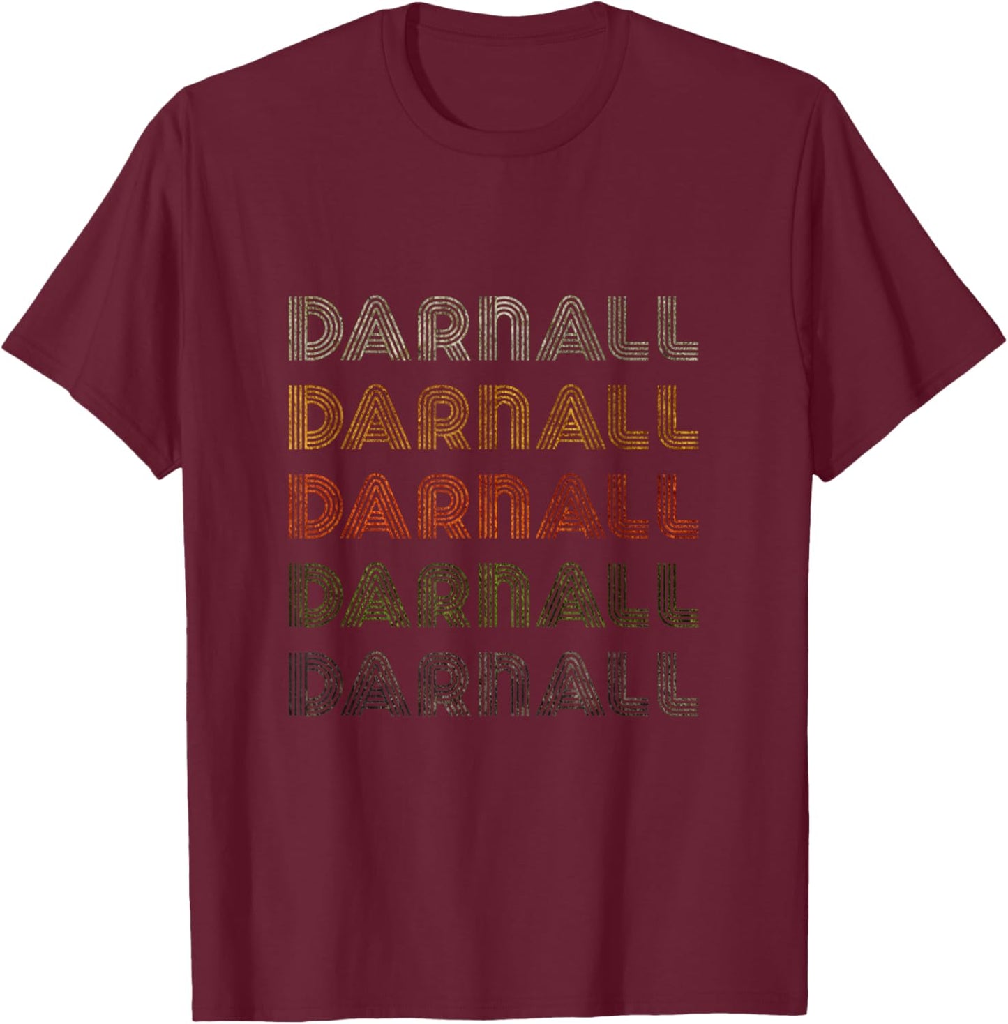 Love Heart Darnall Grunge Vintage Style Black Darnall T-Shirt - T-Shirt | Maroon