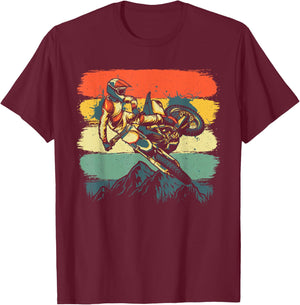 Funny Dirt Bike Women Kids Dirtbike Motorbike Lovers T-Shirt - T-Shirt | Maroon