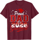 Senior Dad 2026 Graduation Proud Dad of a 2026 Graduate T-Shirt - T-Shirt | Maroon